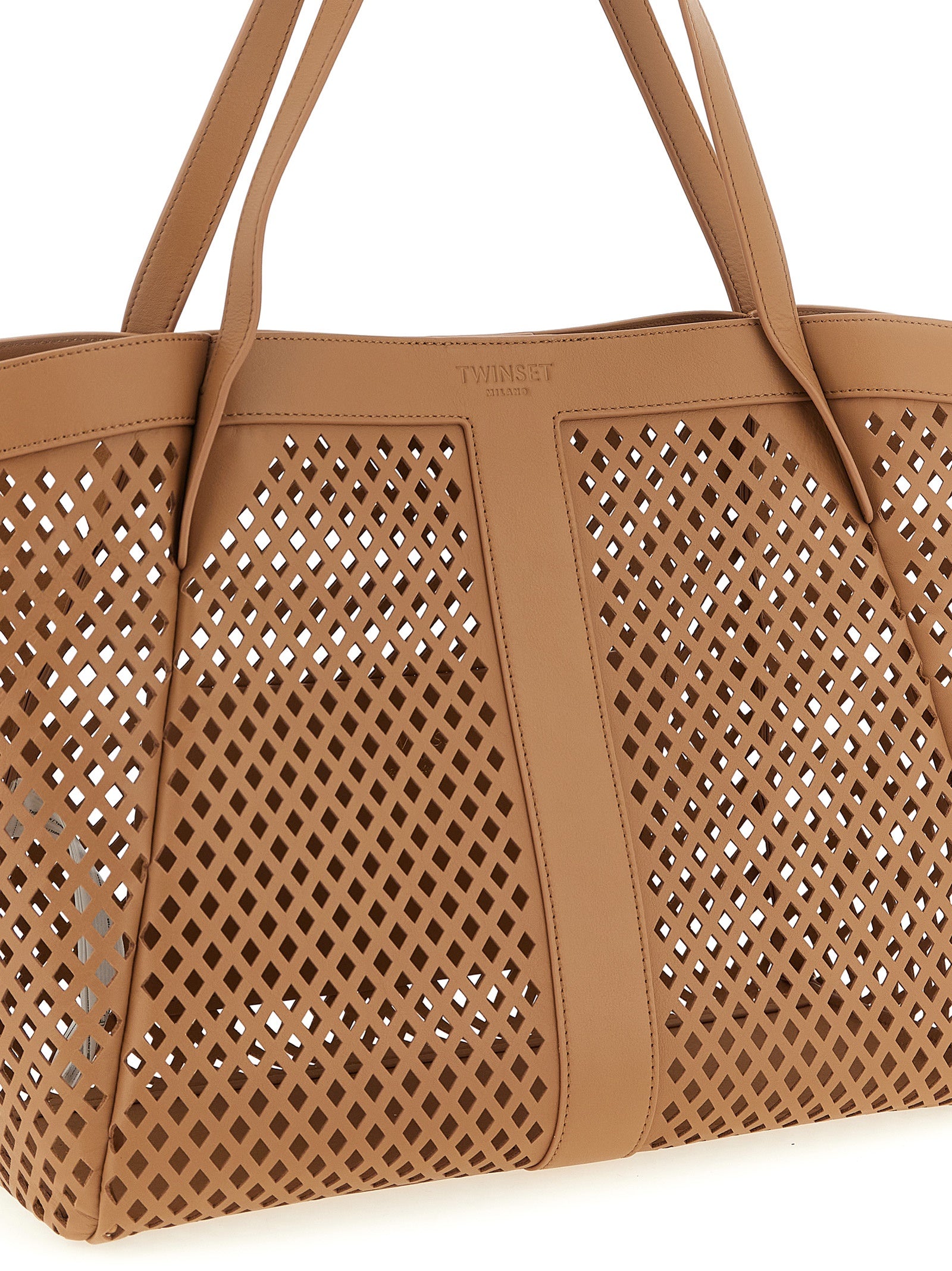 Twinset Brown Tote Bag