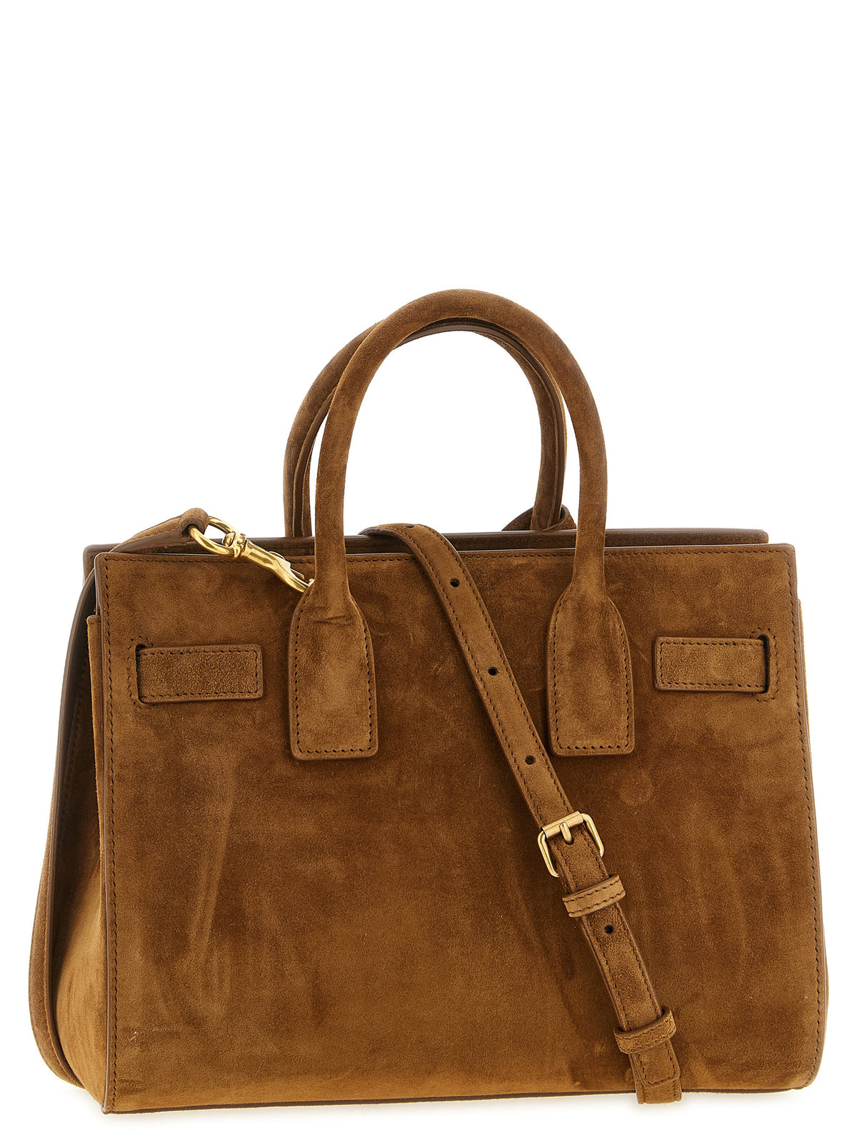 Saint Laurent Brown Small Sac De Jour