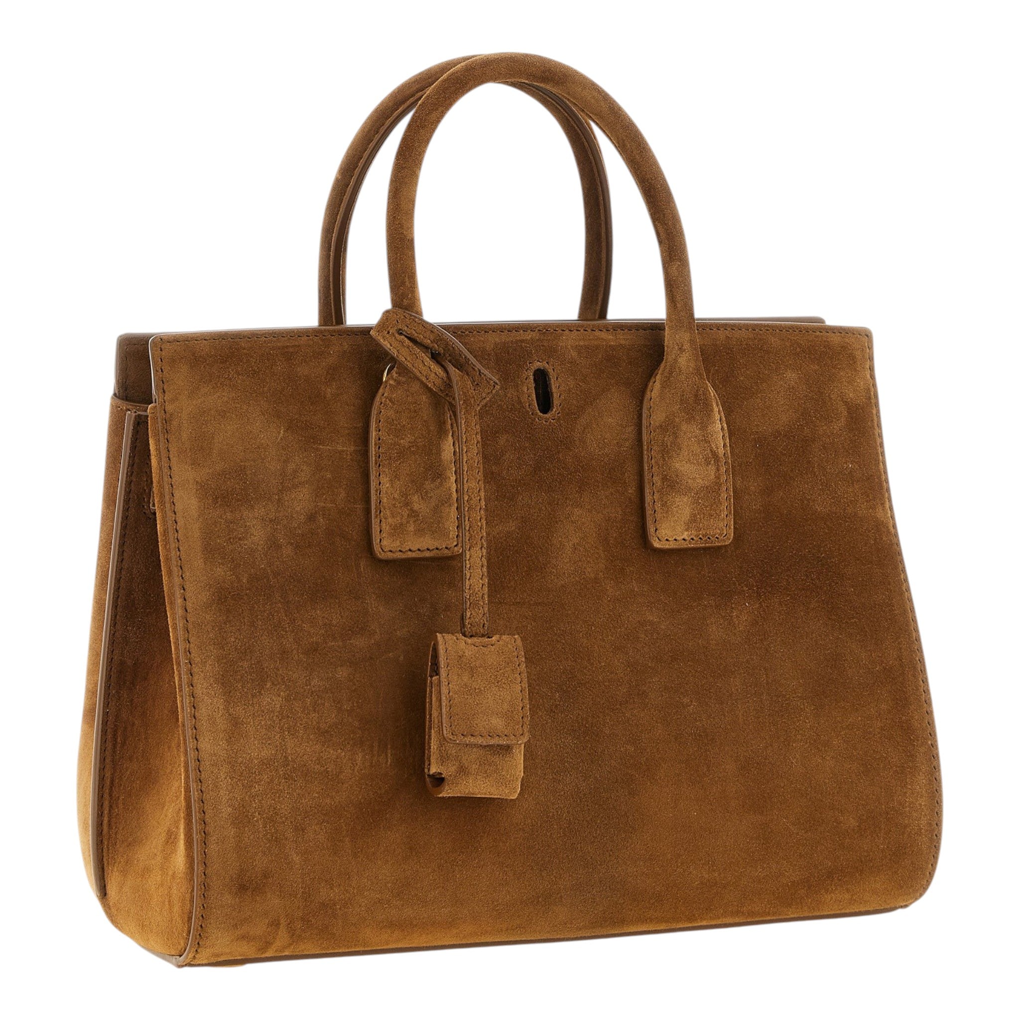 Saint Laurent Brown Small Sac De Jour