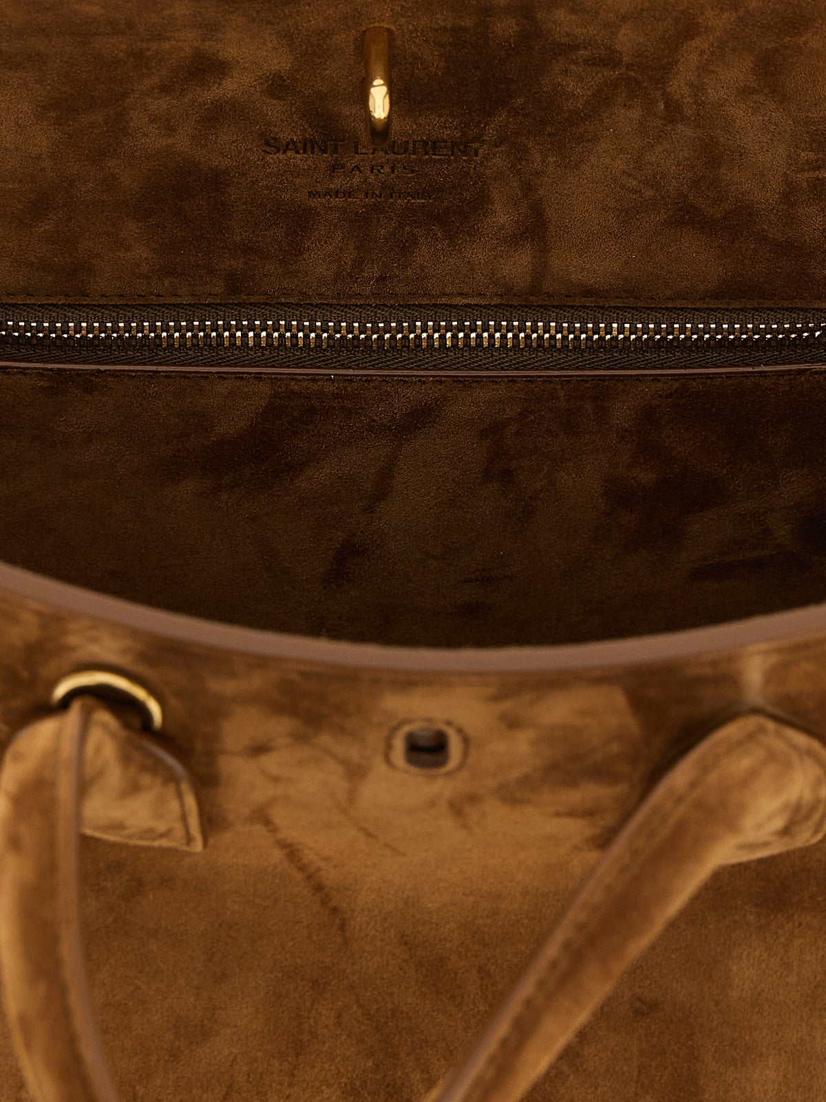 Saint Laurent Brown Small Sac De Jour