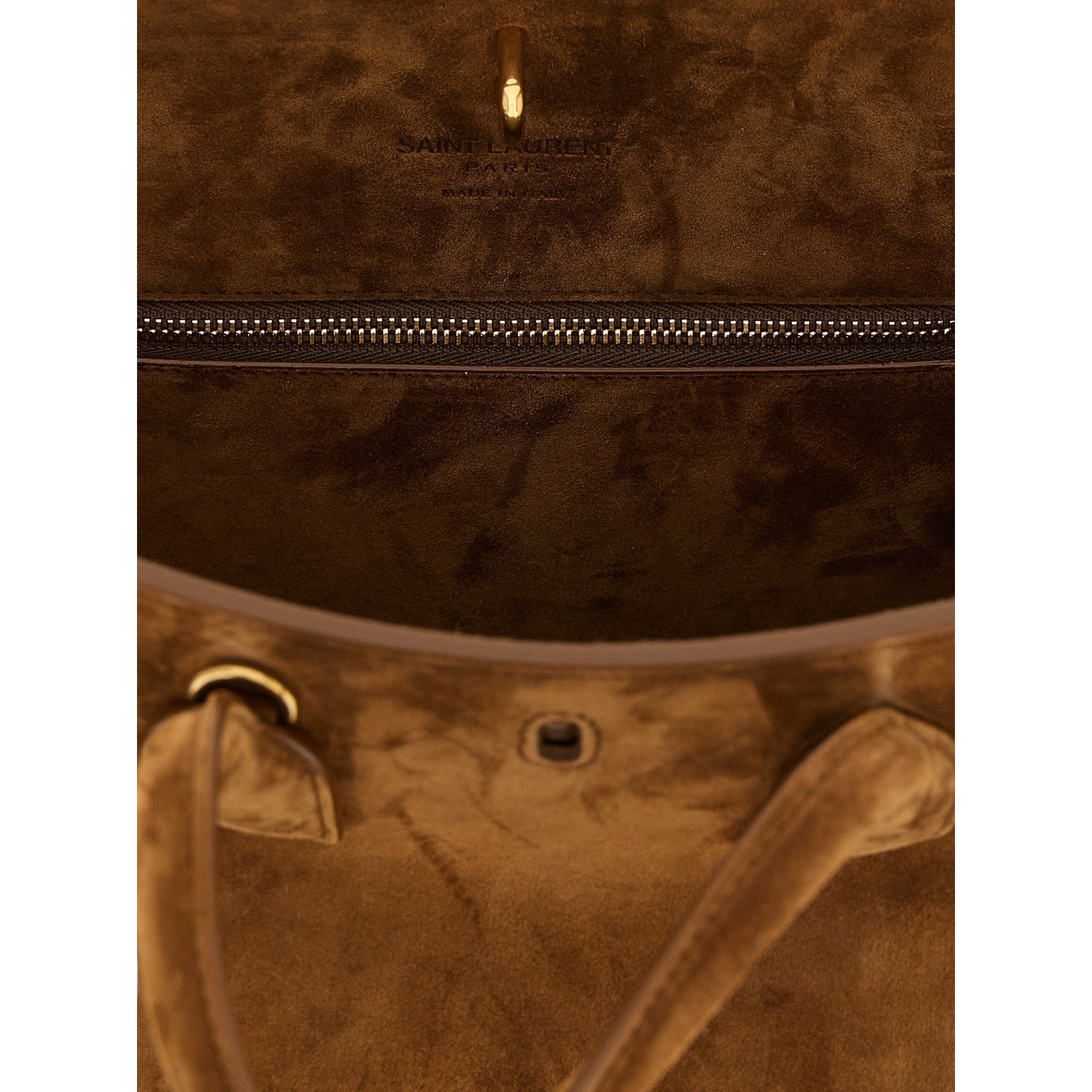 Saint Laurent Brown Small Sac De Jour