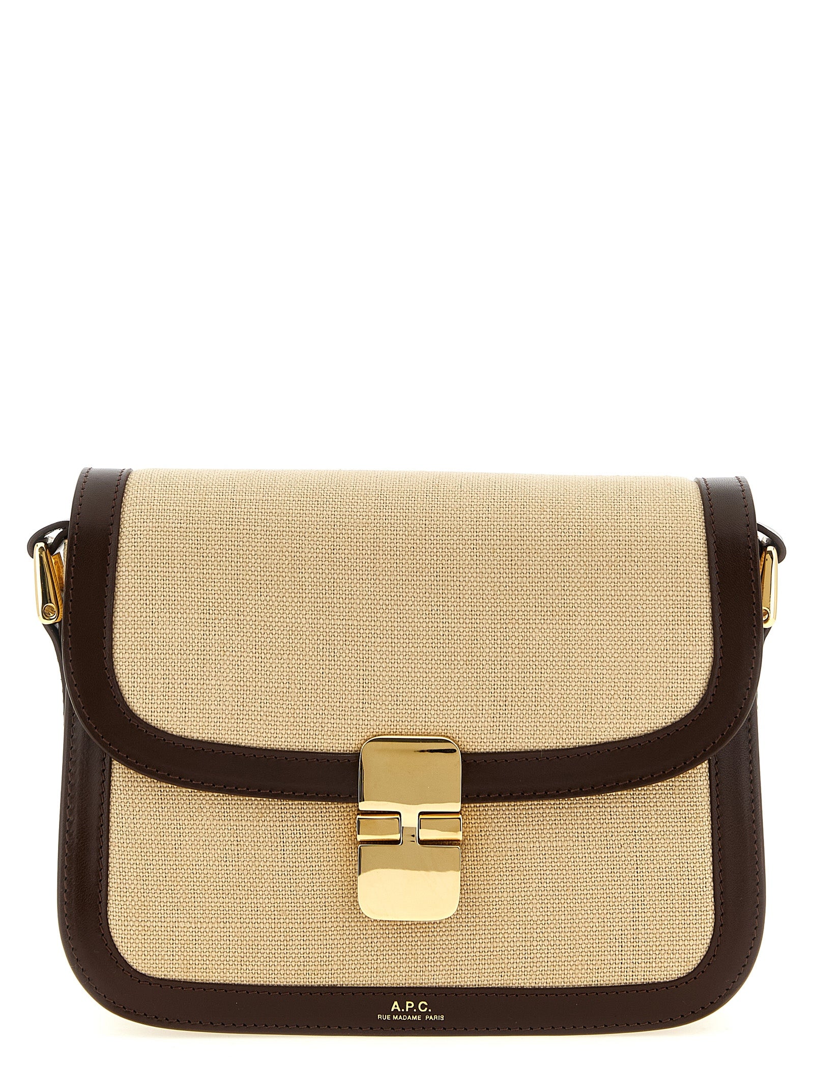 A.P.C. Beige Grace Crossbody Bag