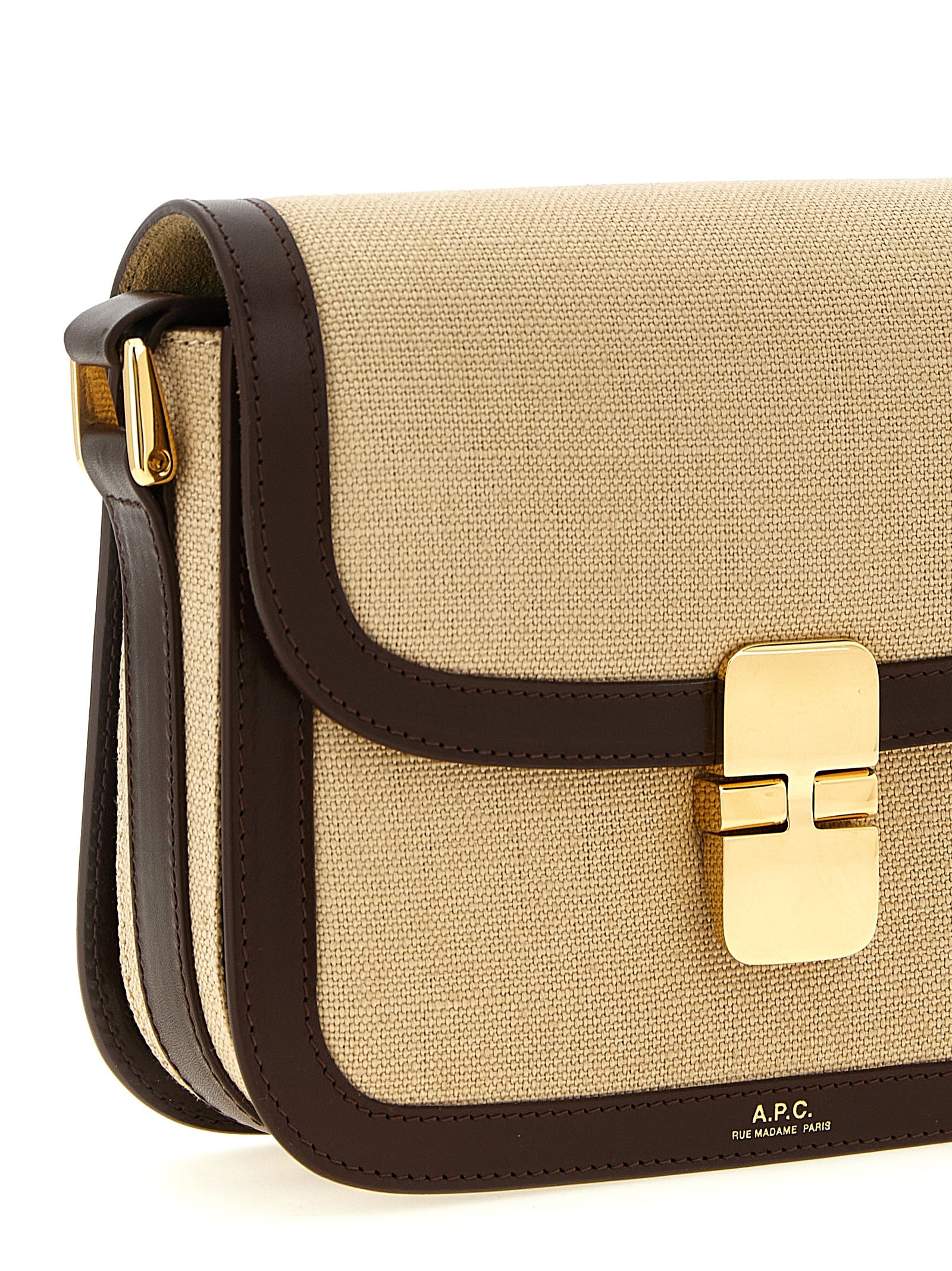 A.P.C. Beige Grace Crossbody Bag