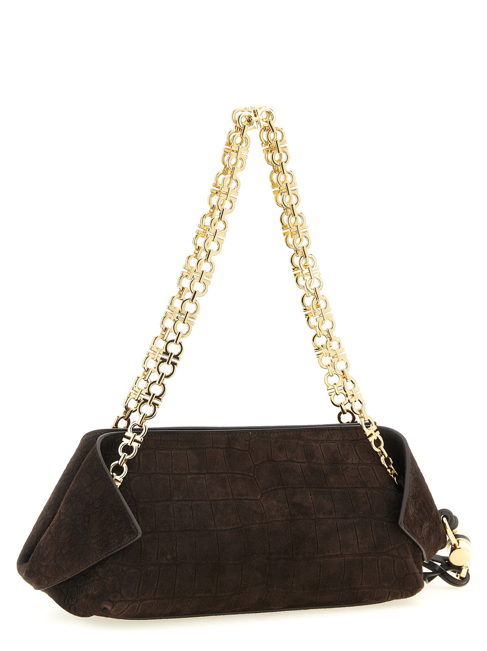 Ferragamo Brown Shoulder Bag
