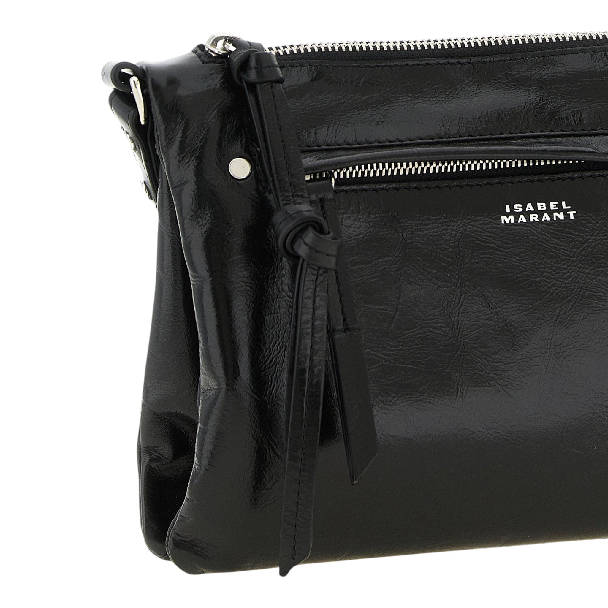 Isabel Marant Black Winna Duo Crossbody Bag