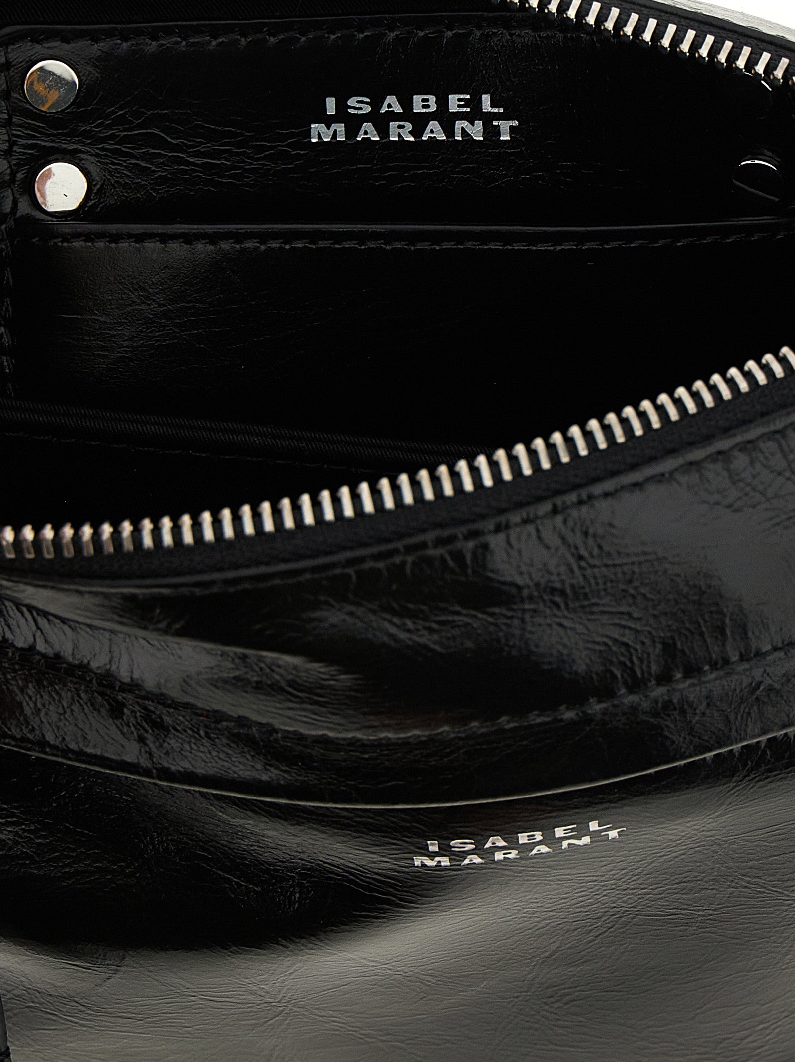 Isabel Marant Black Winna Duo Crossbody Bag