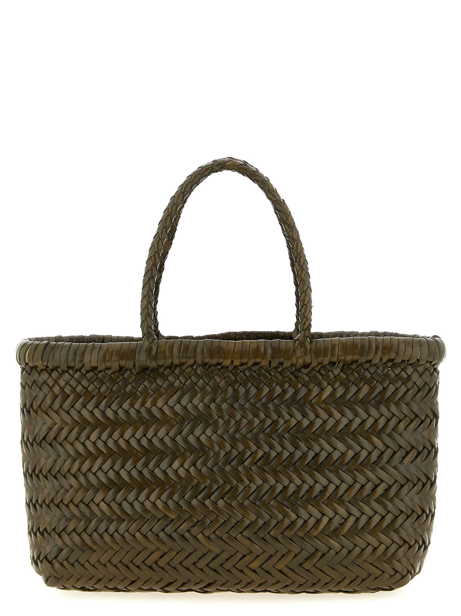 Dragon Diffusion Green Flat Gora Handbag