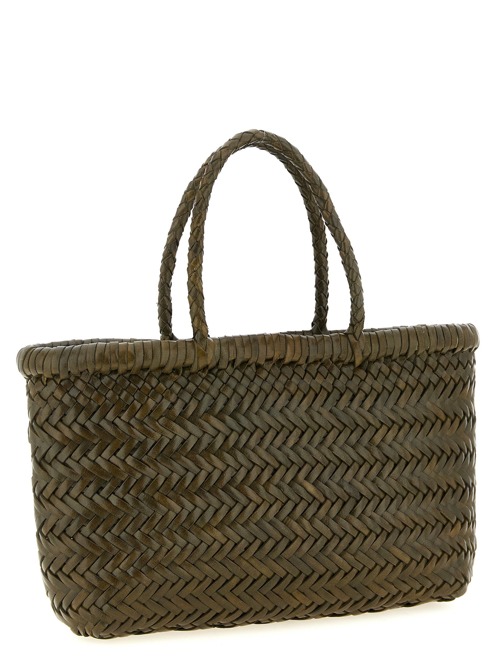 Dragon Diffusion Green Flat Gora Handbag