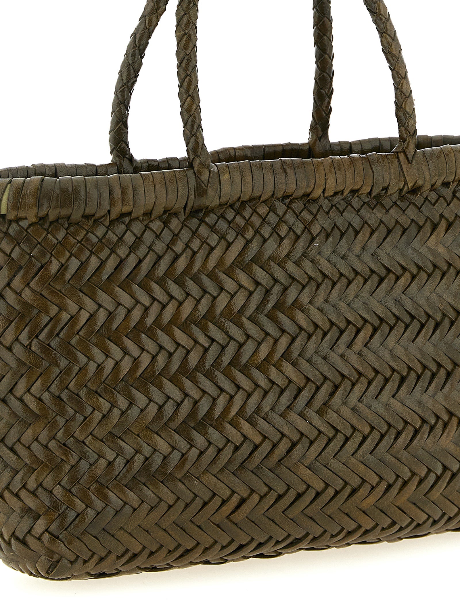 Dragon Diffusion Green Flat Gora Handbag