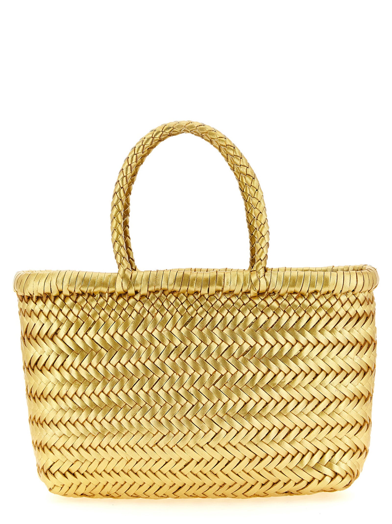 Dragon Diffusion Gold Flat Gora Handbag