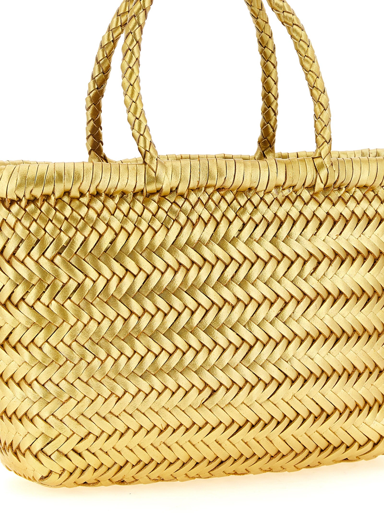 Dragon Diffusion Gold Flat Gora Handbag