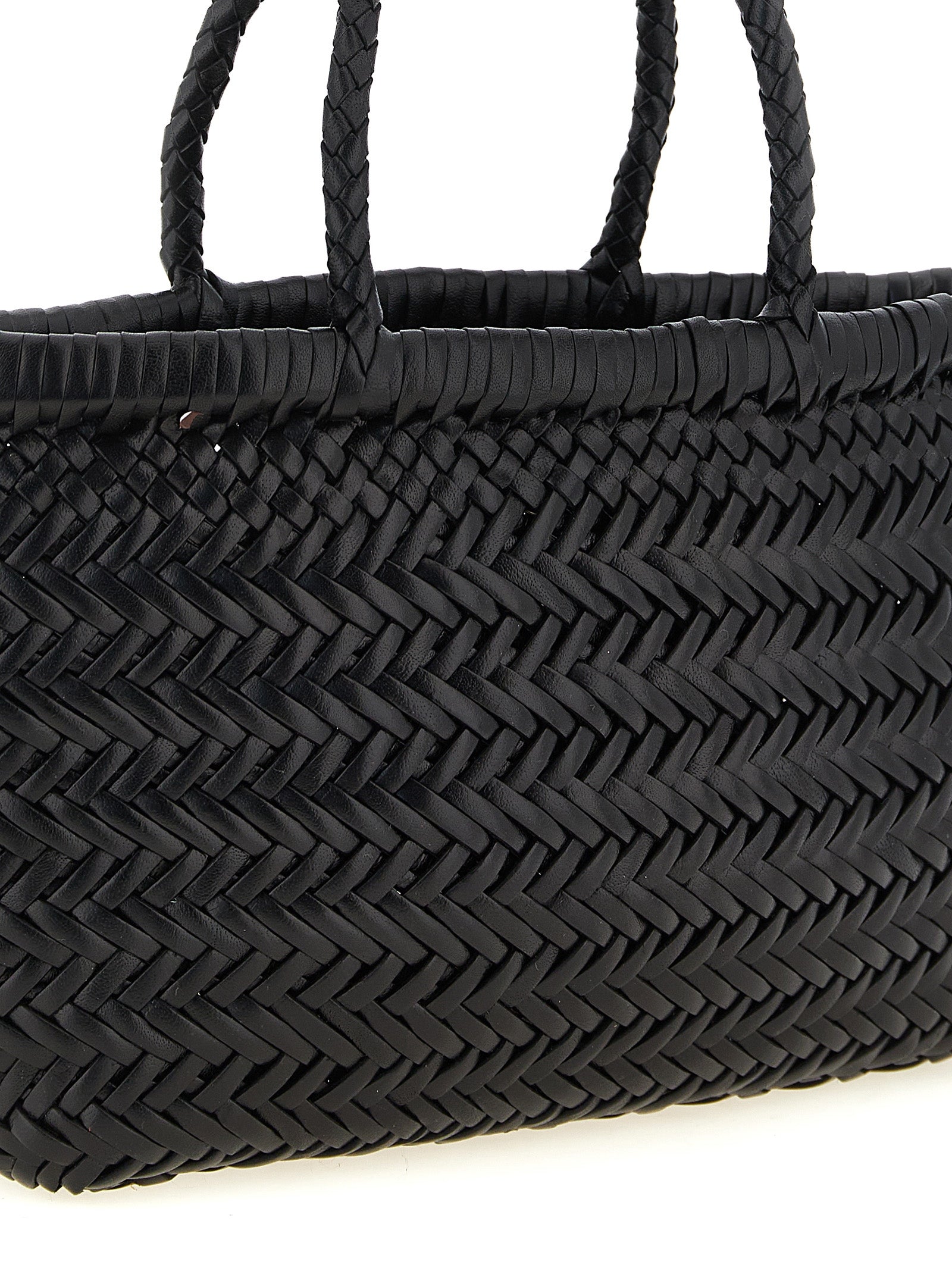 Dragon Diffusion Black Flat Gora Handbag