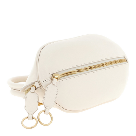 Balenciaga Bowling Bolero Handbag White