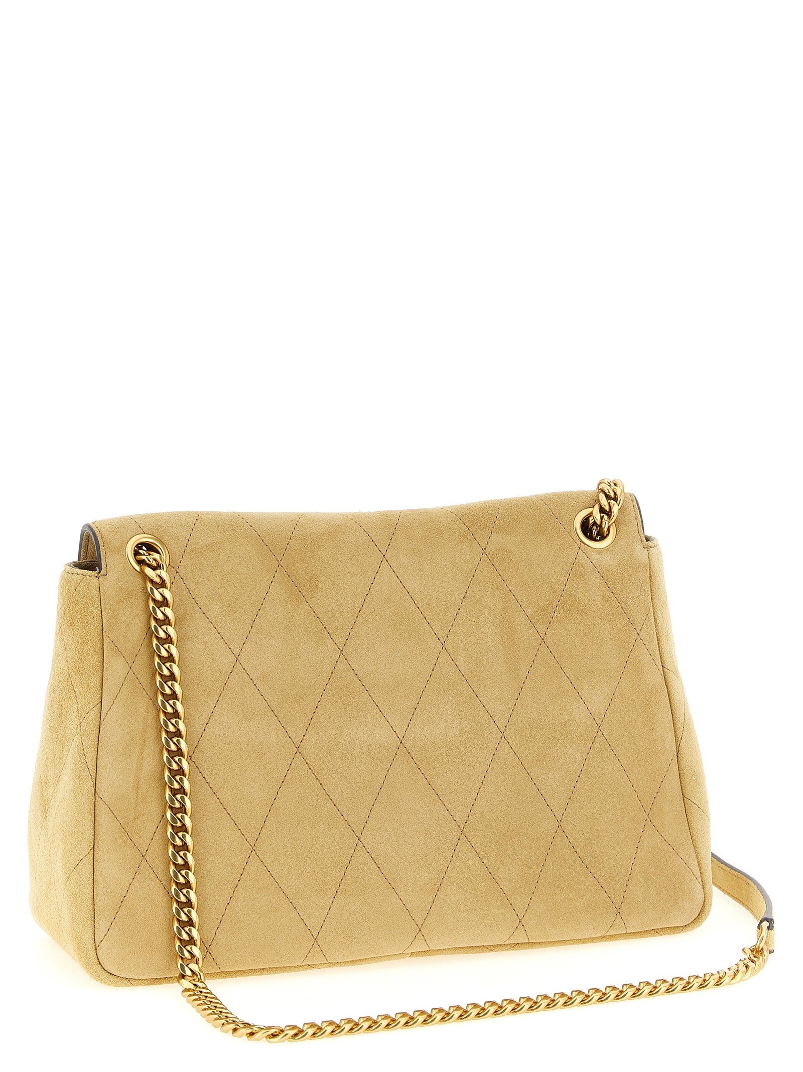 Tory Burch Beige Charlie Shoulder Bag
