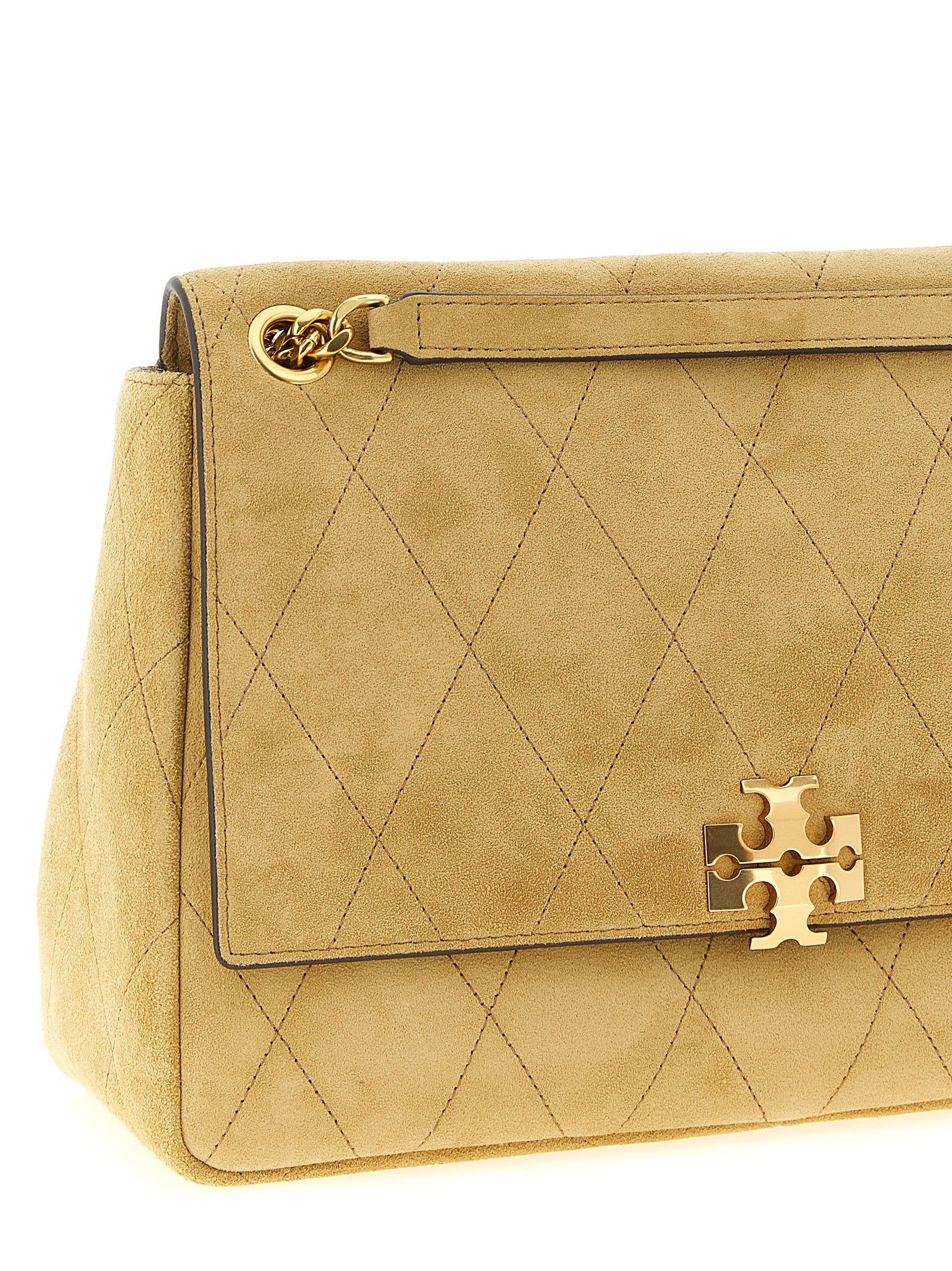 Tory Burch Beige Charlie Shoulder Bag
