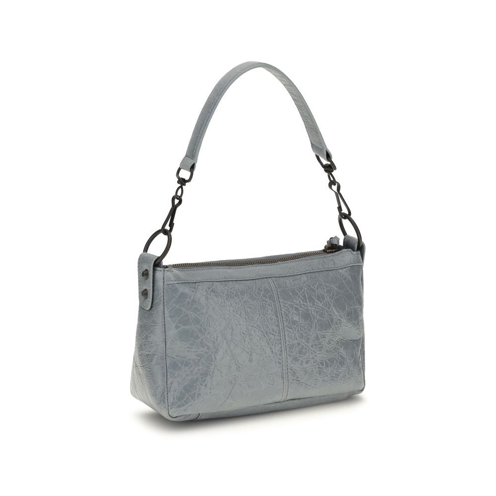 Balenciaga Gray Le City Moto Handbag