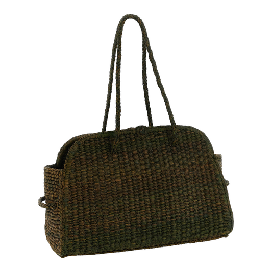 Jacquemus Le Turismo Raphia Bolso Tote Verde