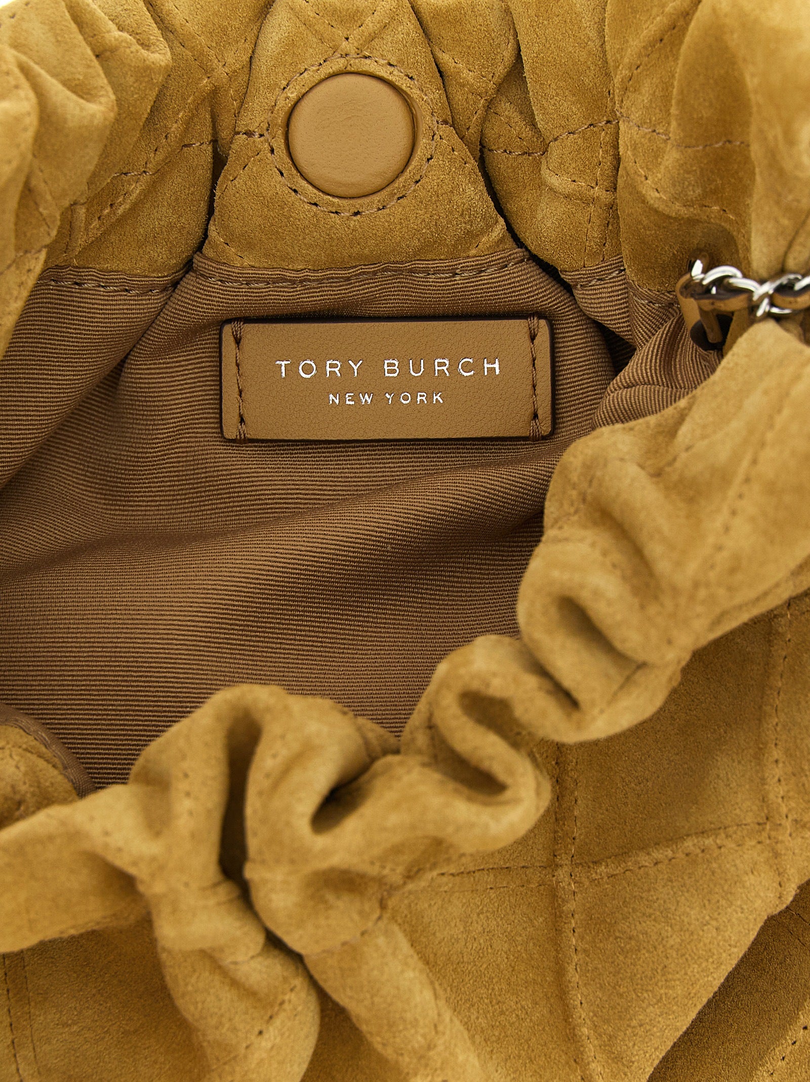 Tory Burch Beige Mini Fleming Shoulder Bag