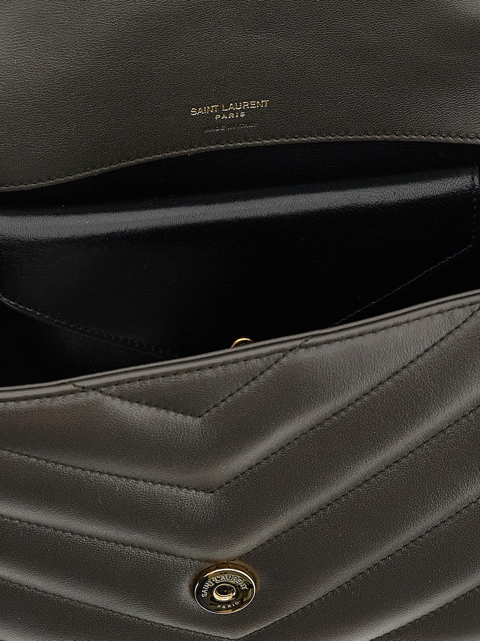 Saint Laurent Brown Medium Loulou Shoulder Bag