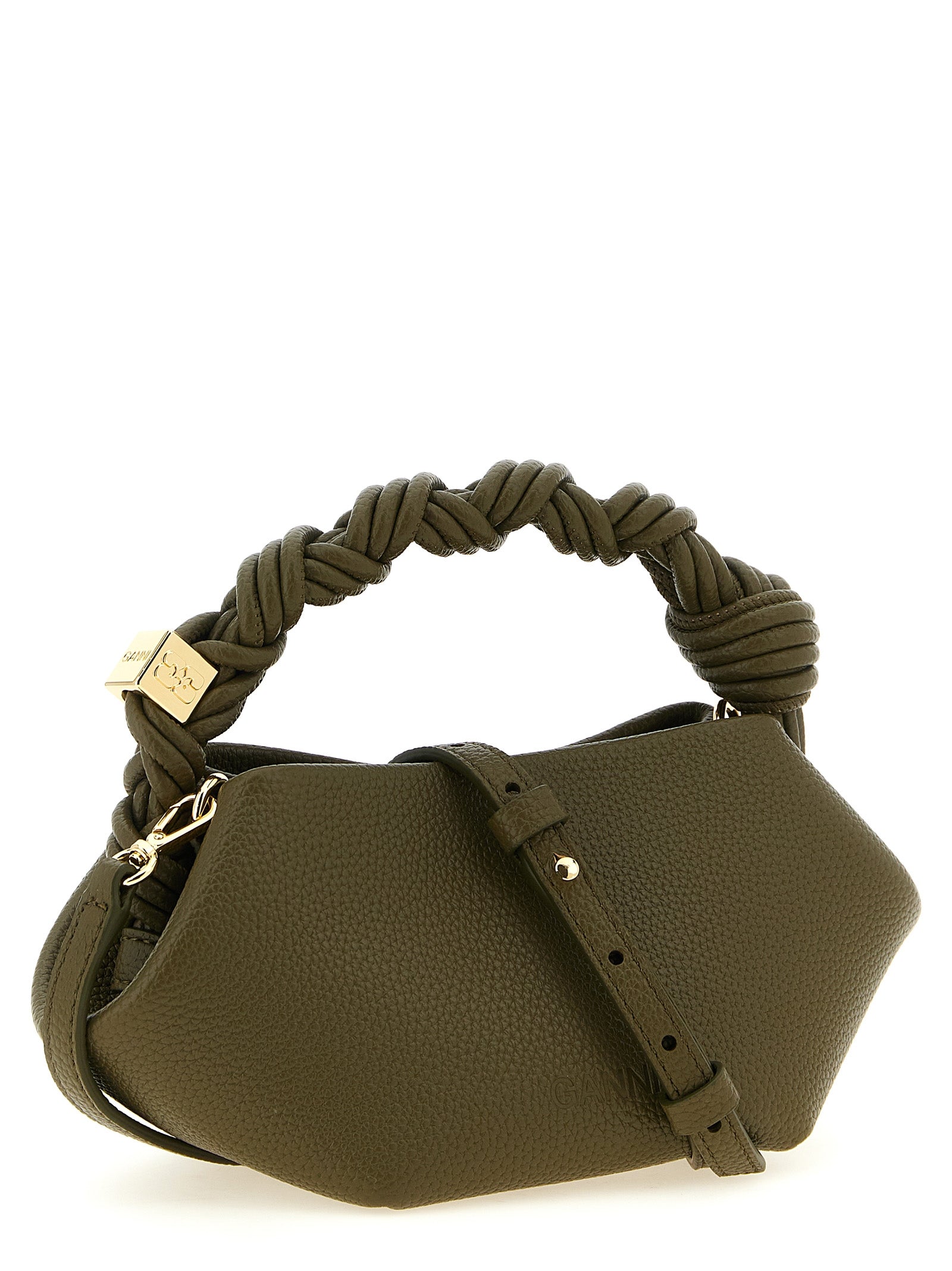 Ganni Green Mini Bou Handbag
