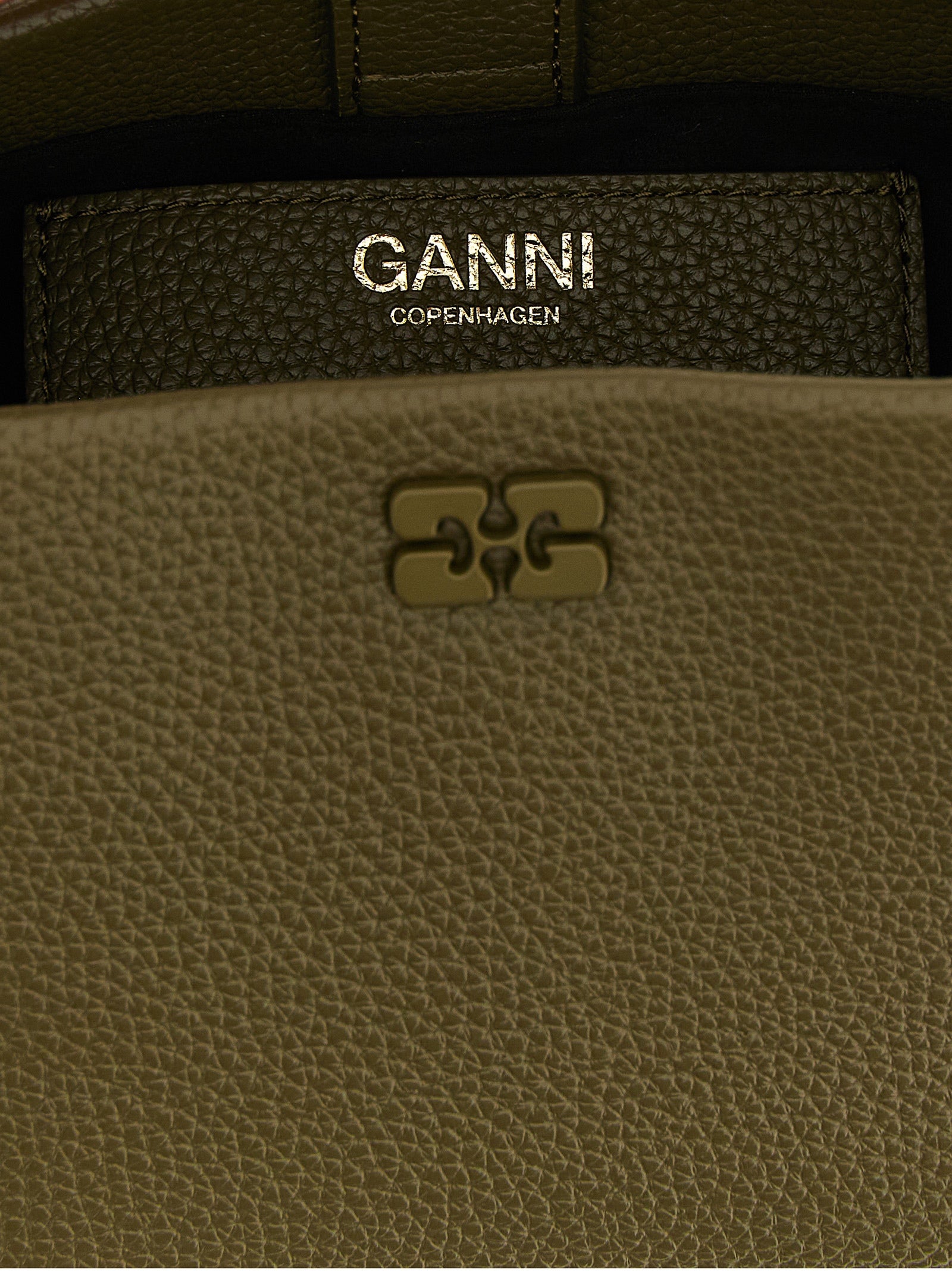 Ganni Green Mini Bou Handbag