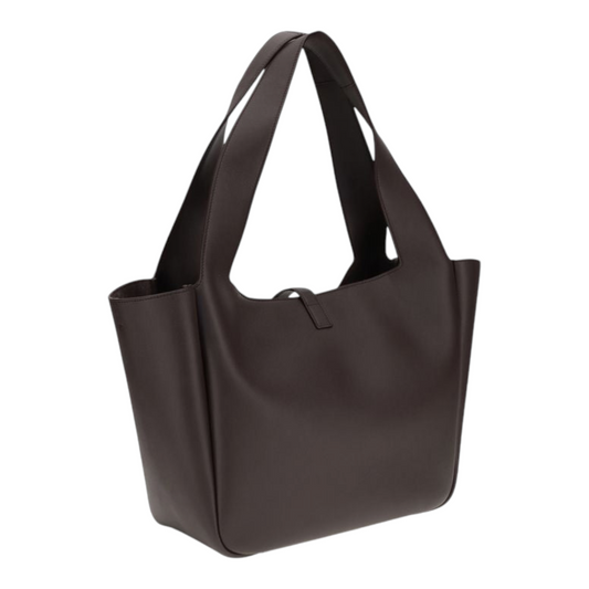 Saint Laurent Le 5 à 7 Shoulder Bag Brown Leather