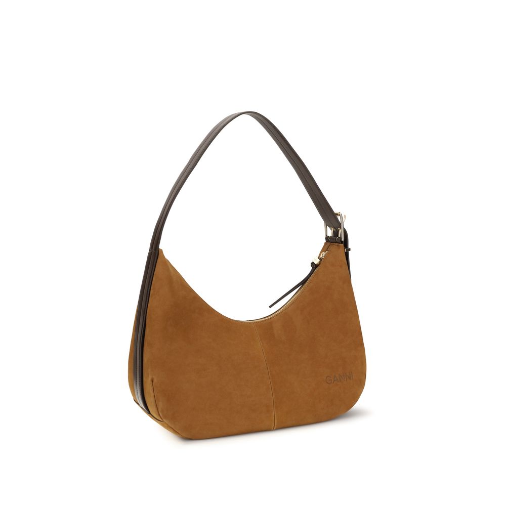 Ganni Brown Shoulder Bag