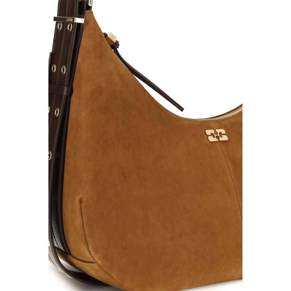 Ganni Brown Shoulder Bag