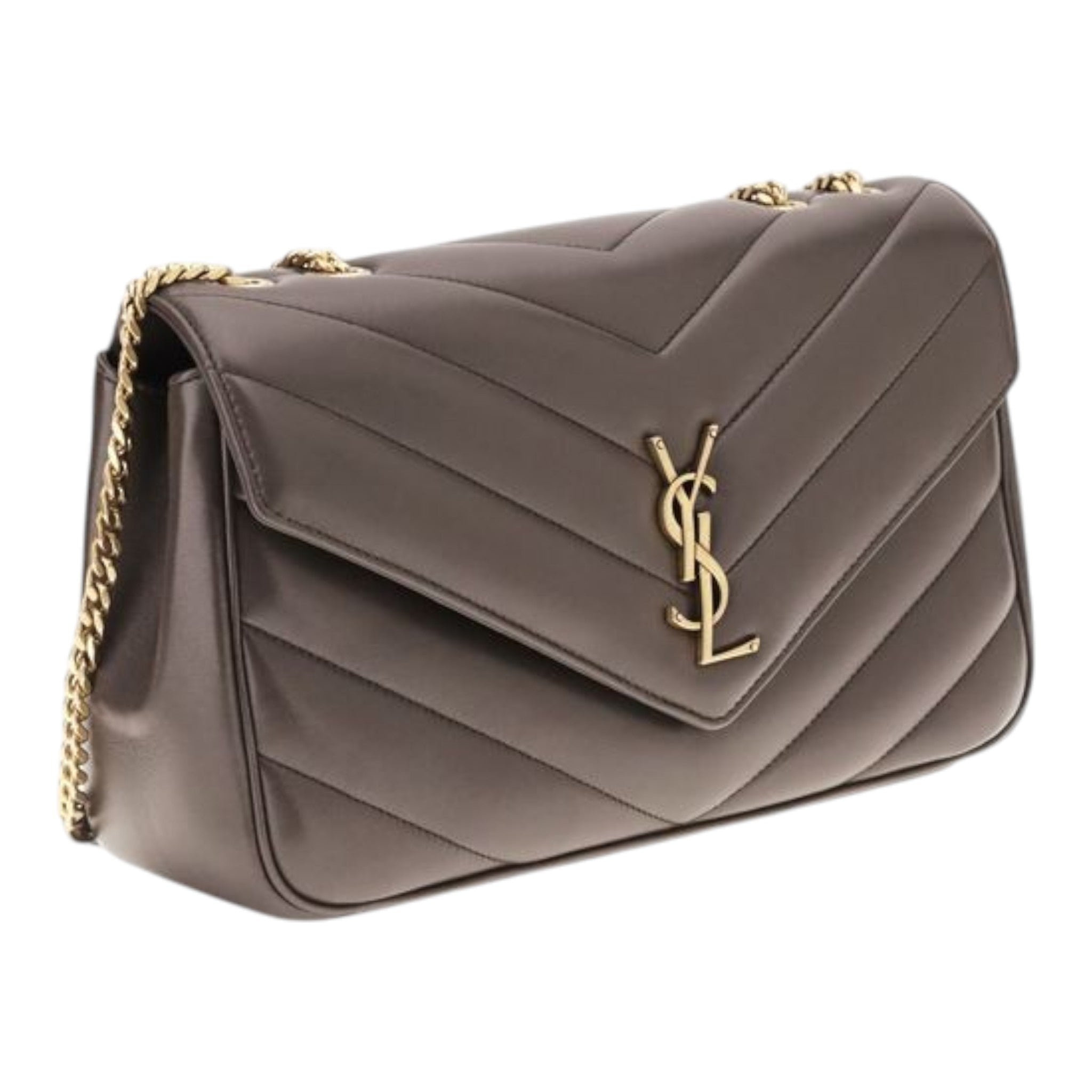 Saint Laurent Gray LouLou Shoulder Bag