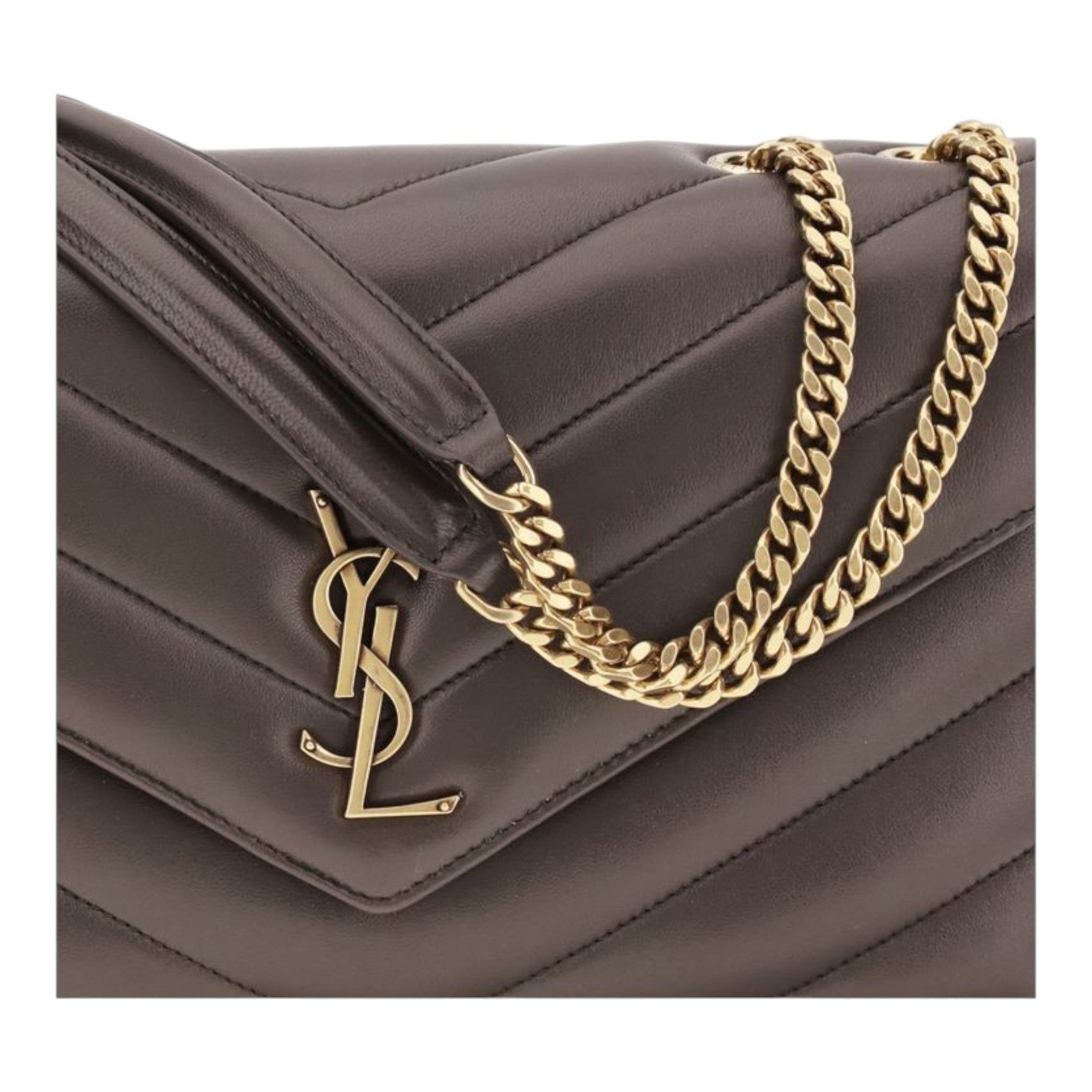 Saint Laurent Gray LouLou Shoulder Bag