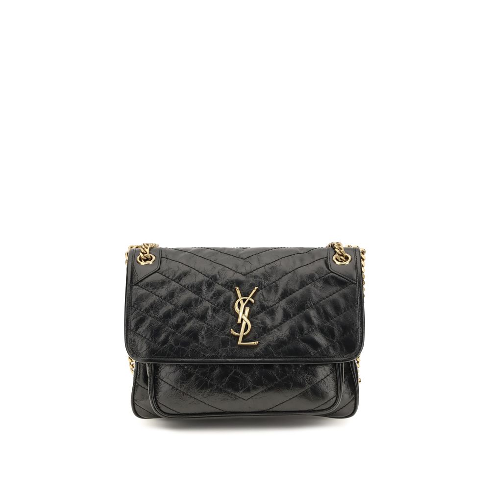 Saint Laurent Black Niki Shoulder Bag