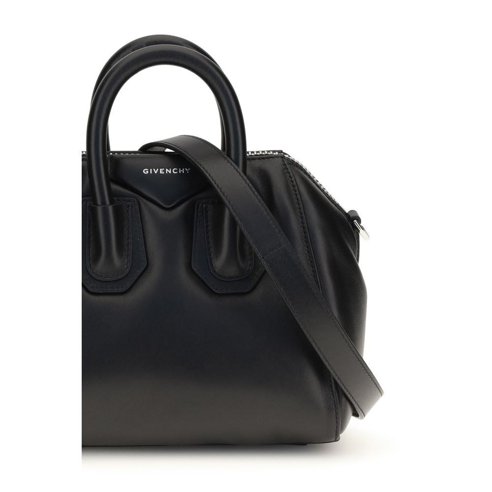 Givenchy Black Antigona Bomber Mini Handbag
