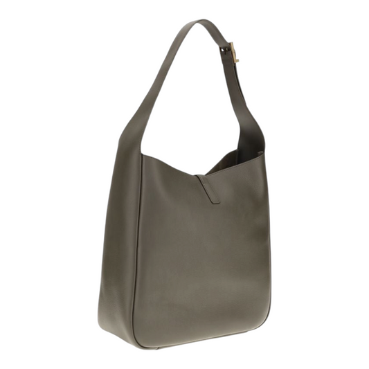 Saint Laurent Le 5 À 7 Shoulder Bag Gray Green Leather