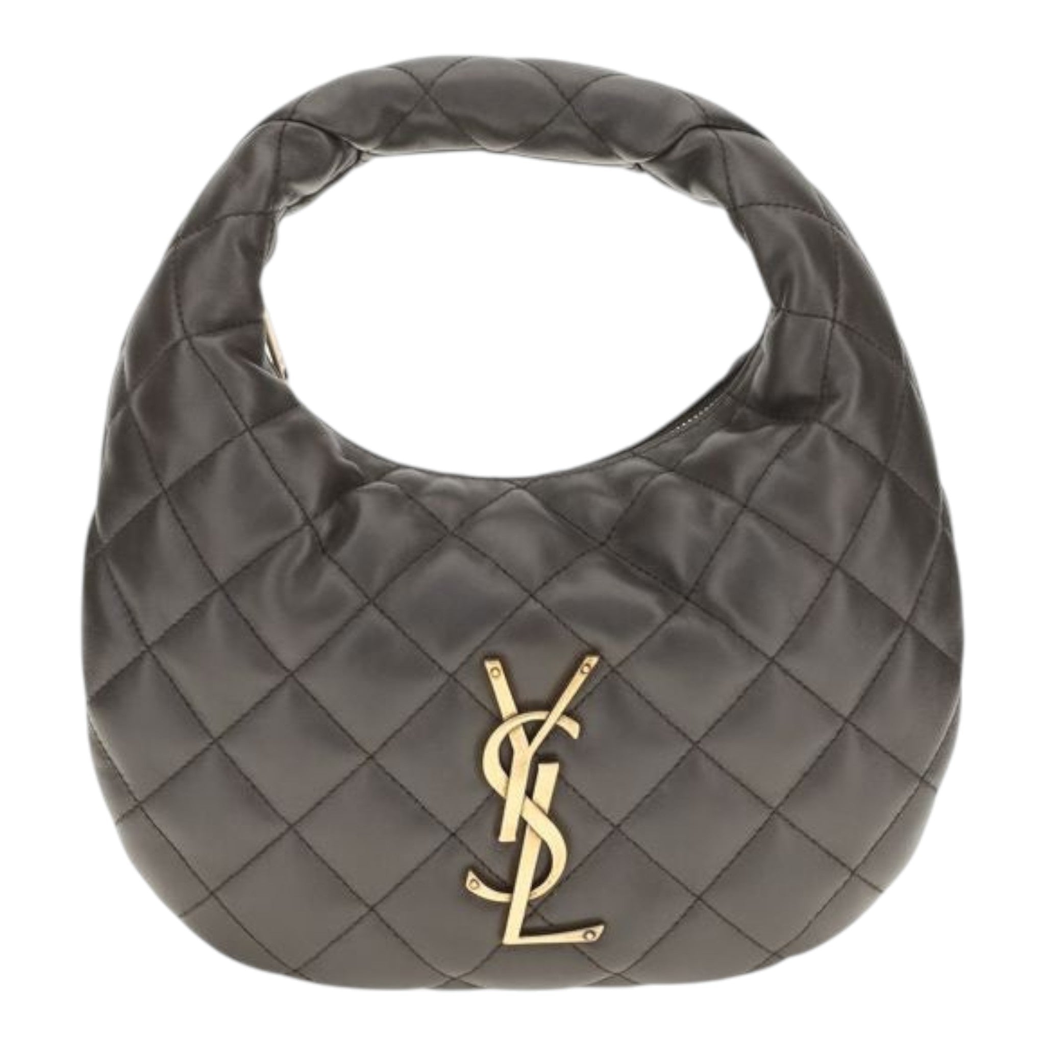 Saint Laurent Gray Icare Matelassé Tote Bag