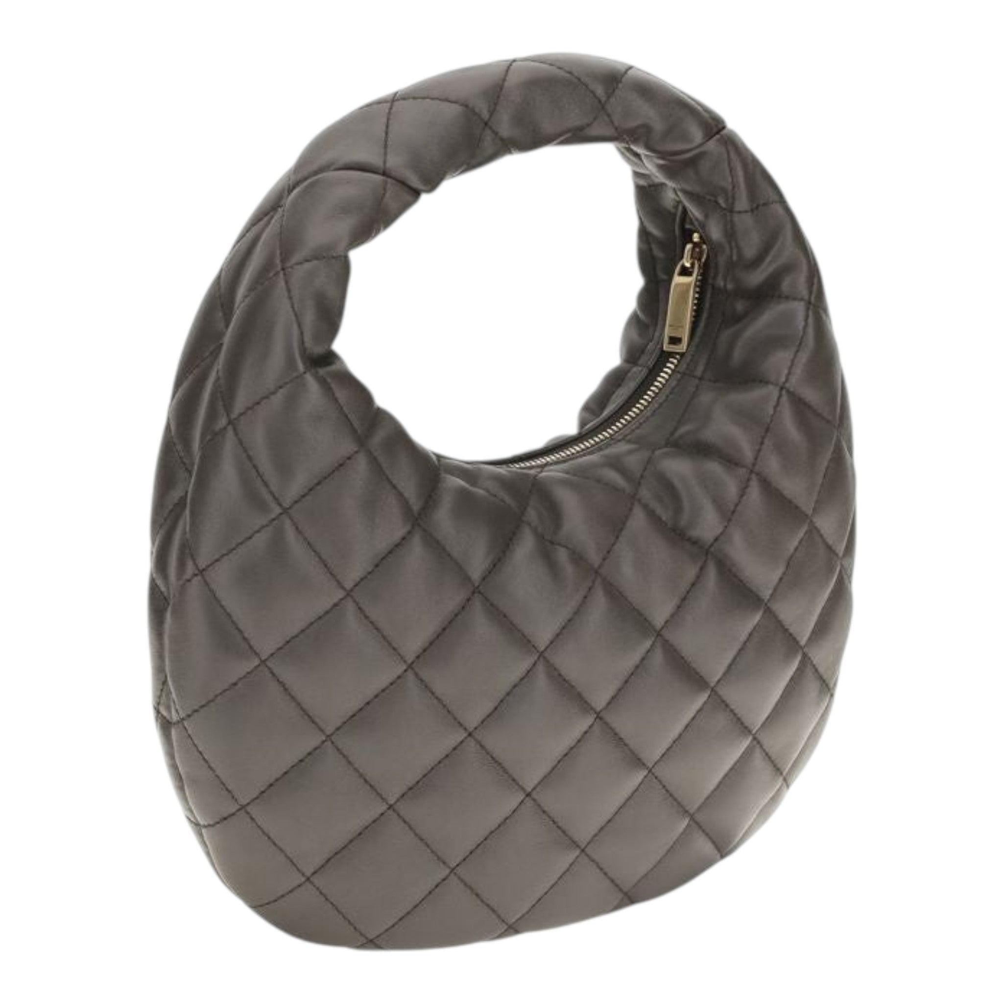 Saint Laurent Gray Icare Matelassé Tote Bag