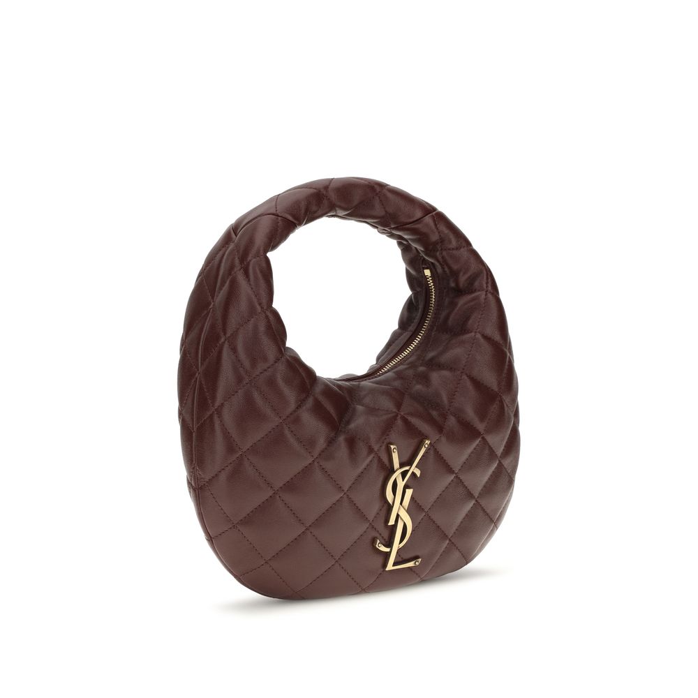 Saint Laurent Brown Icare Matelassé Tote Bag