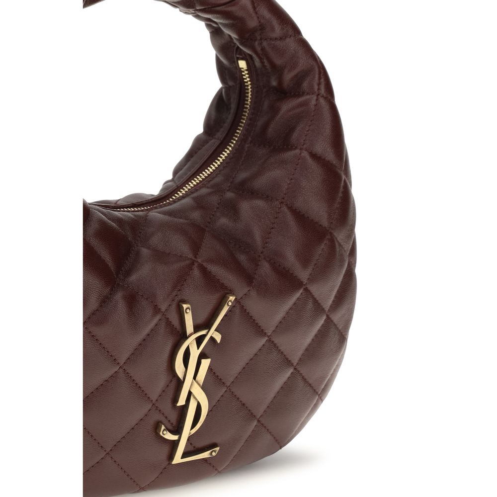 Saint Laurent Brown Icare Matelassé Tote Bag