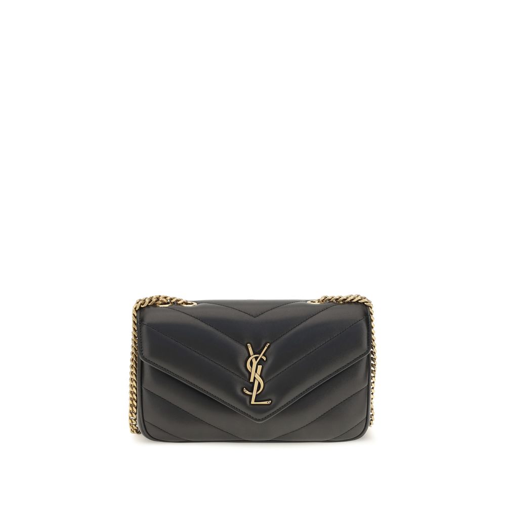 Saint Laurent Black LouLou Shoulder Bag
