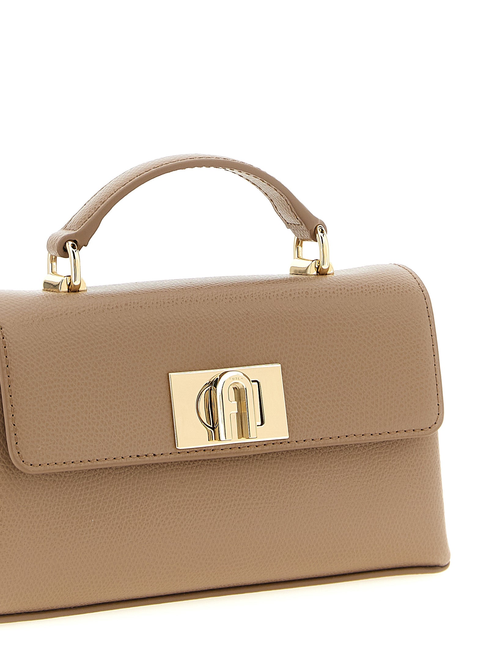Furla Beige 1927 Mini Crossbody Bag