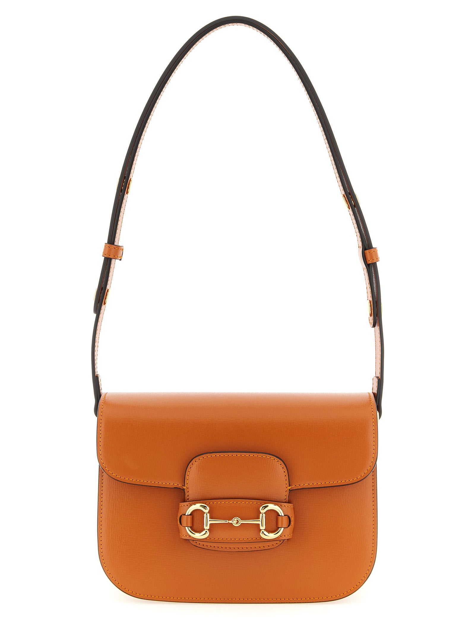 Gucci Orange Horsebit 1955 Shoulder Bag