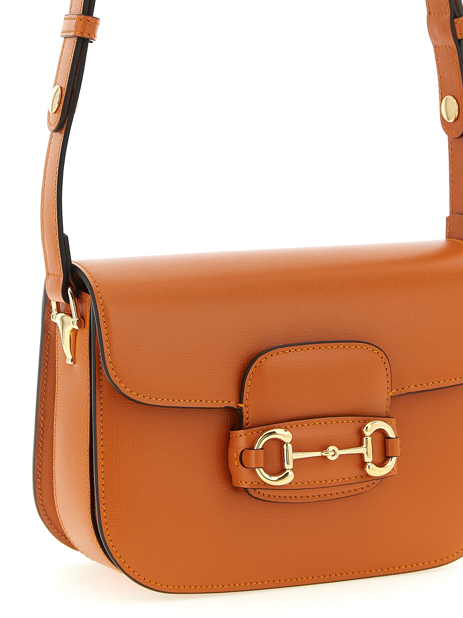 Gucci Orange Horsebit 1955 Shoulder Bag