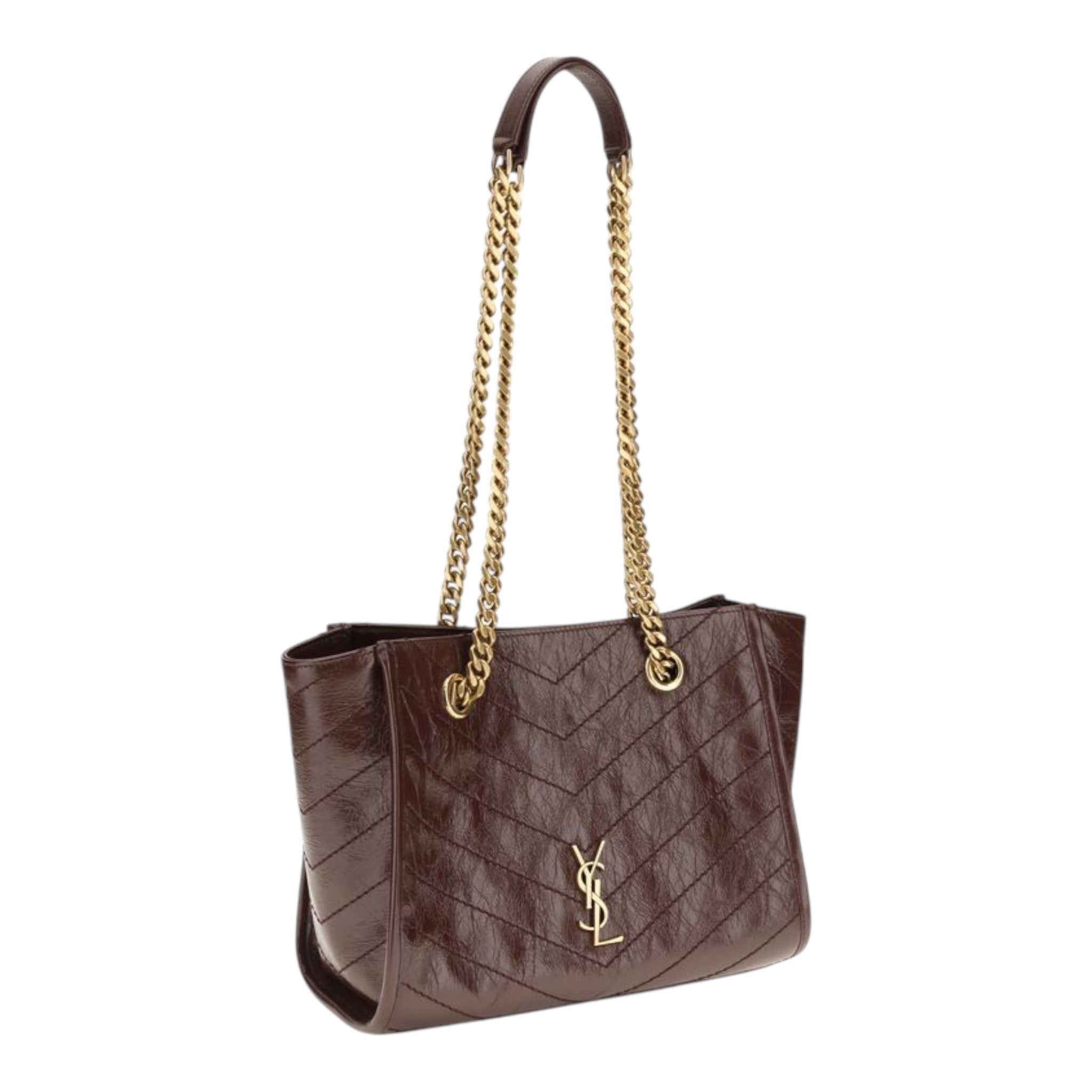 Saint Laurent Brown Small Niki Tote Bag