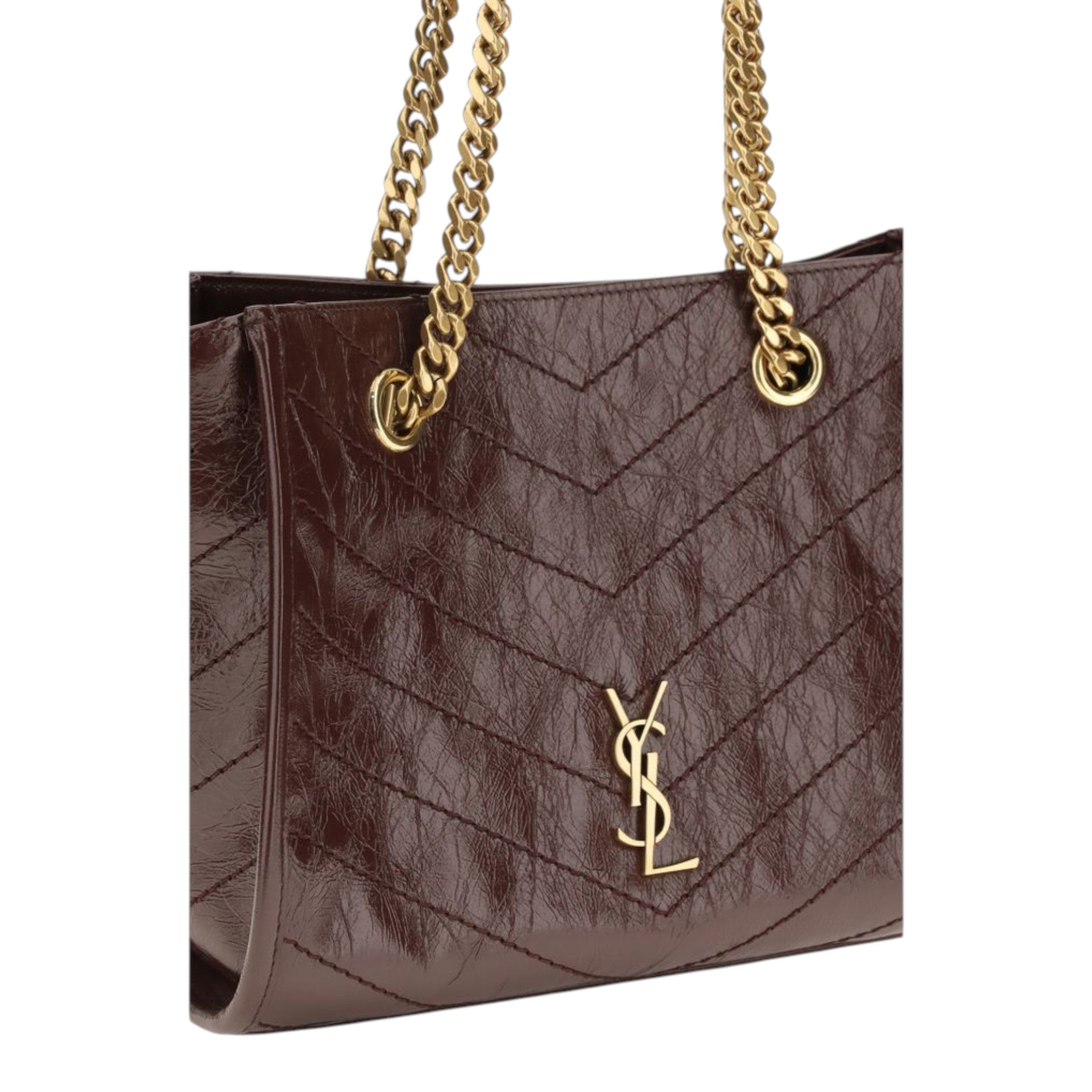 Saint Laurent Brown Small Niki Tote Bag