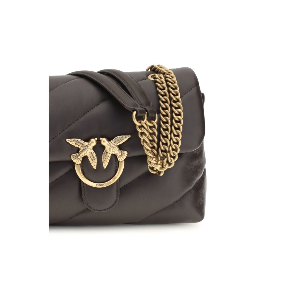 PINKO Brown Love Classic Shoulder Bag