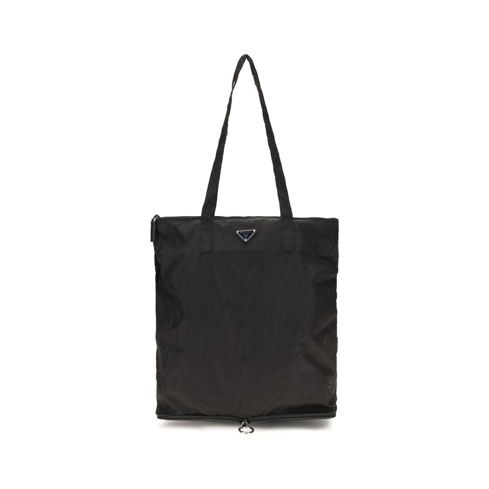 Prada Black Re-Nylon Tote Bag