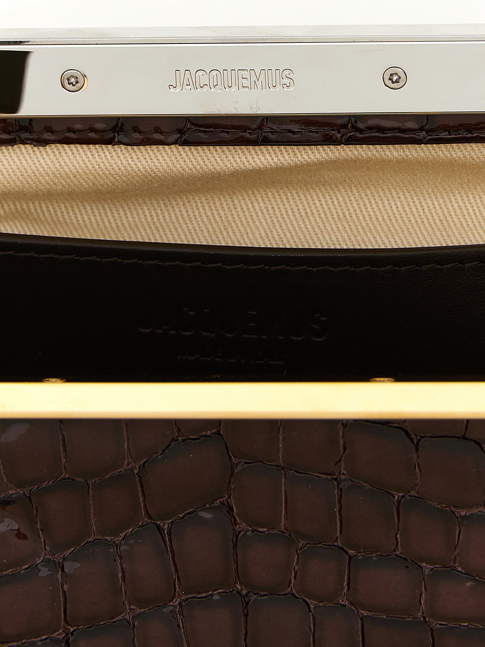 Jacquemus Brown La Pochette Salon Clutch Bag