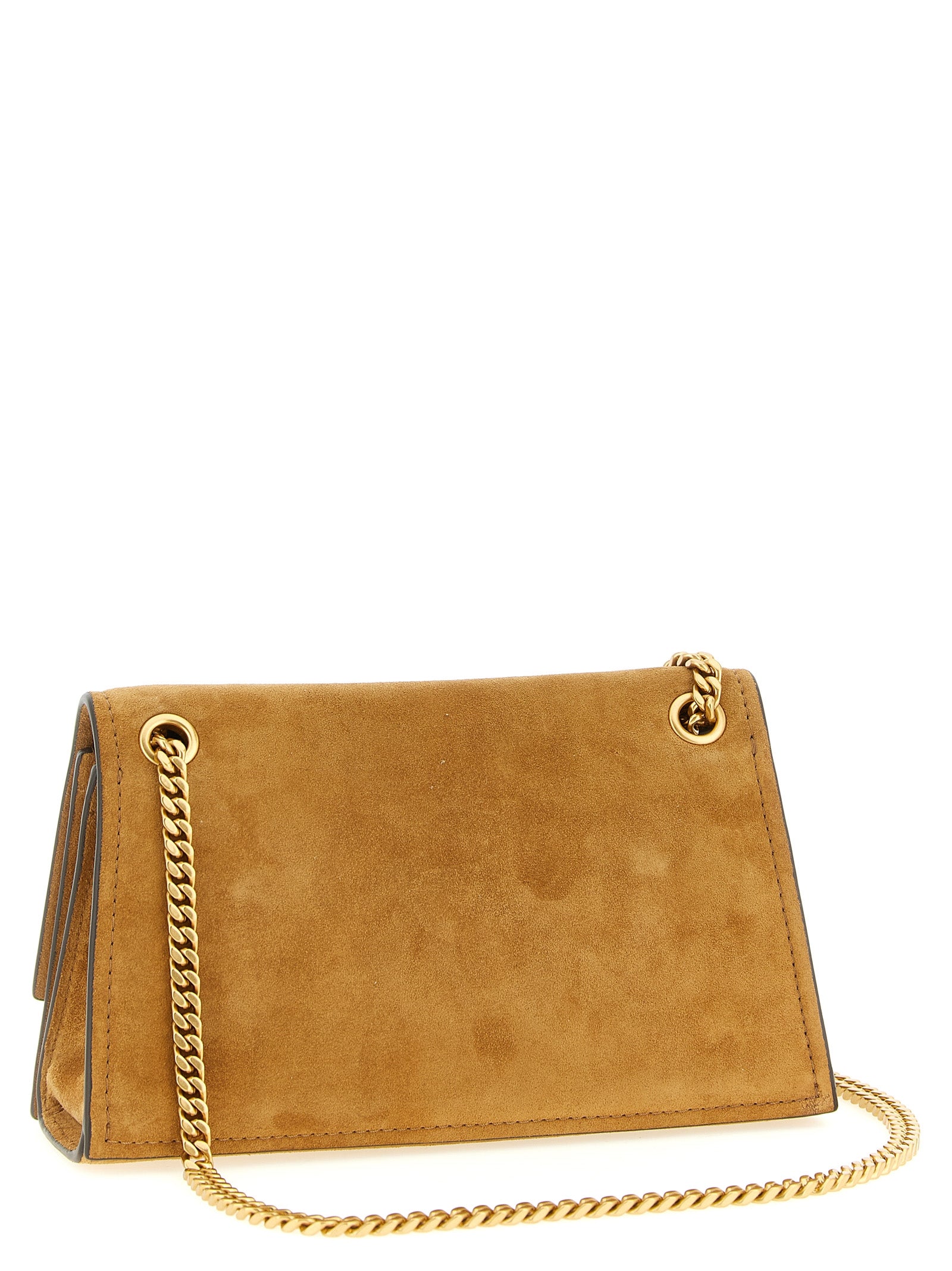 Tory Burch Brown Mini Kira Turnlock Shoulder Bag