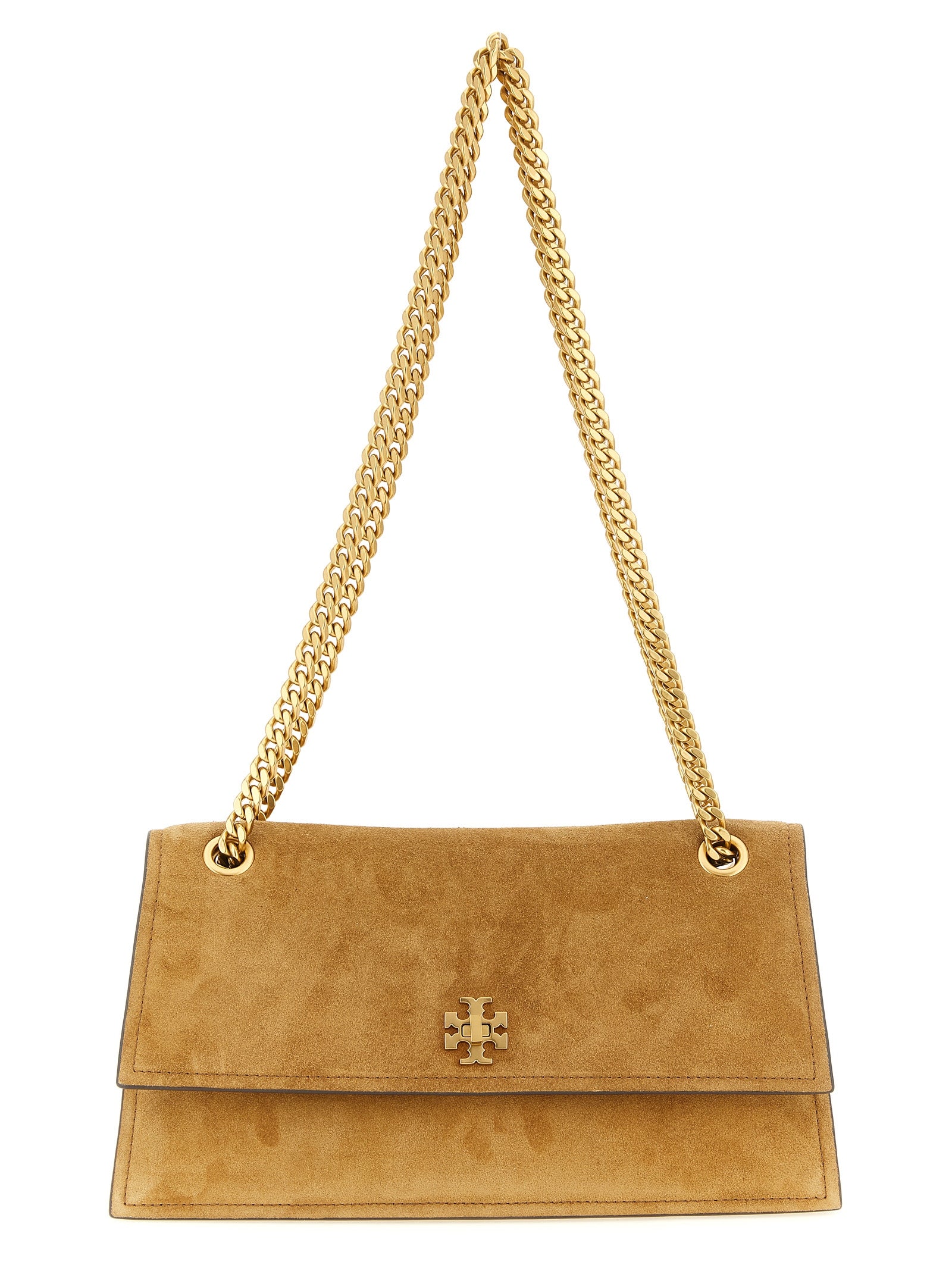 Tory Burch Brown Kira Turnlock Shoulder Bag