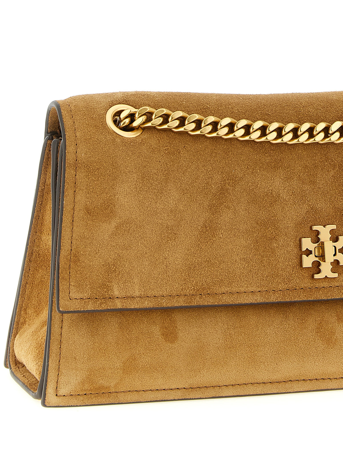 Tory Burch Brown Kira Turnlock Shoulder Bag
