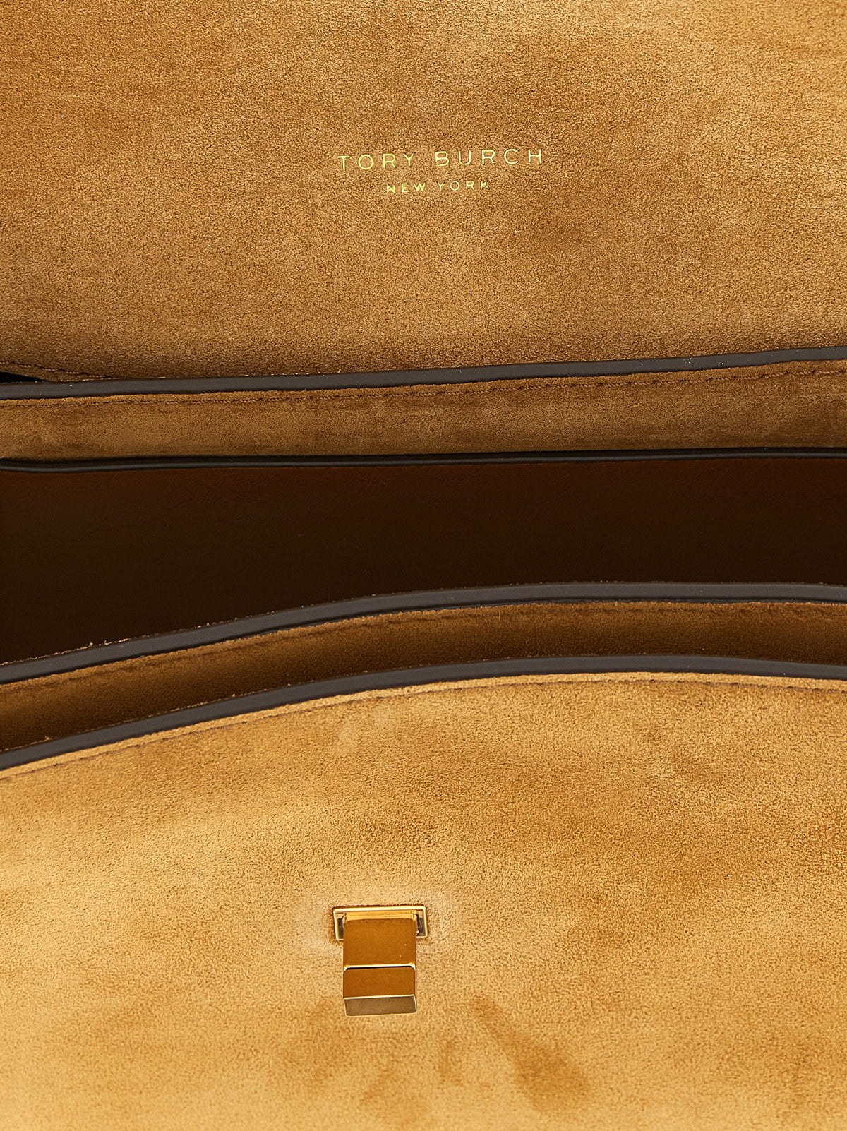 Tory Burch Brown Kira Turnlock Shoulder Bag